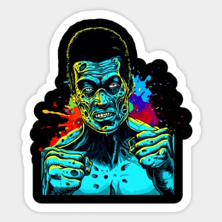 korean zombie Fighter Sticker